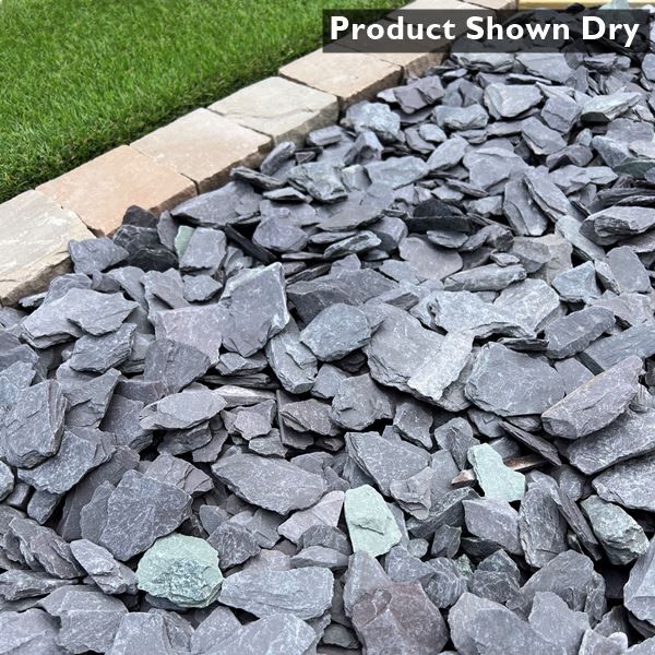 Buy 20mm Blue Slate Chippings Bulk Bag – BuildingHub360